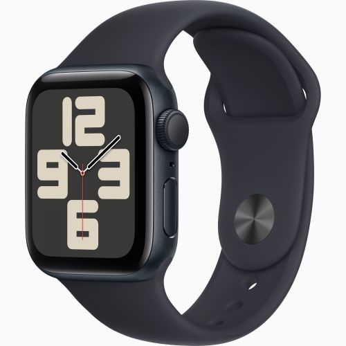 Apple Watch SE 2024 GPS 44mm Midnight Aluminium Case with Midnight Sport Band (Чёрные) MRTX3LL/A