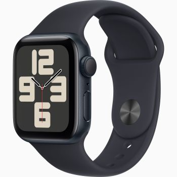 Apple Watch SE 2024 GPS 40mm Midnight Aluminium Case with Midnight Sport Band (Чёрные) MRTR3LL/A