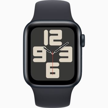 Apple Watch SE 2024 GPS 44mm Midnight Aluminium Case with Midnight Sport Band (Чёрные) MRTX3LL/A